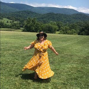 Size 20 Lane Bryant Yellow Dress